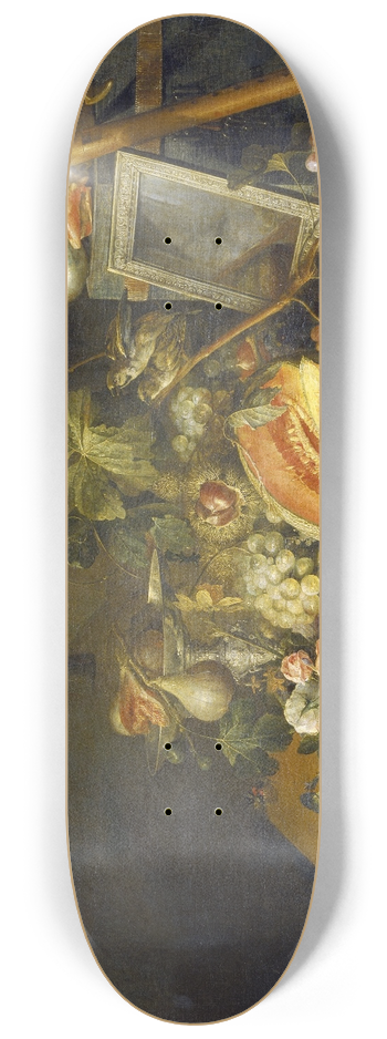 Cornelis de Heem - Still Life With Copulating Sparrows 8.25 inch art skate deck