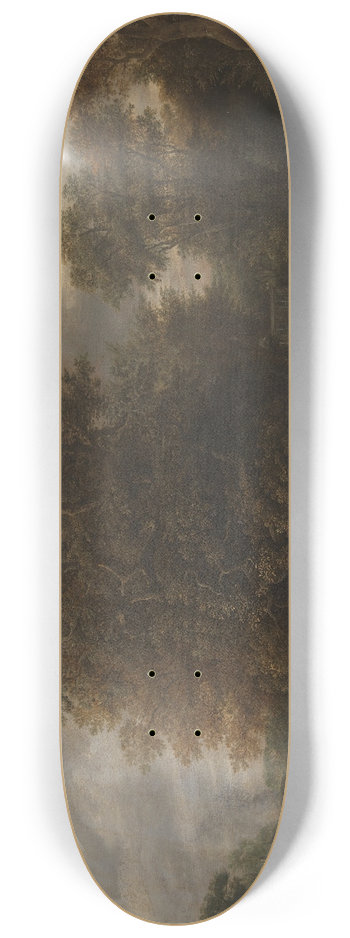 Cornelis Gerritsz Decker - Landscape by a River. In the Background a Limekiln 8.25 inch art skate deck