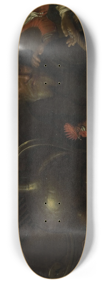 Cornelis Jacobsz. Delff - The Poultry Seller 8.25 inch art skate deck