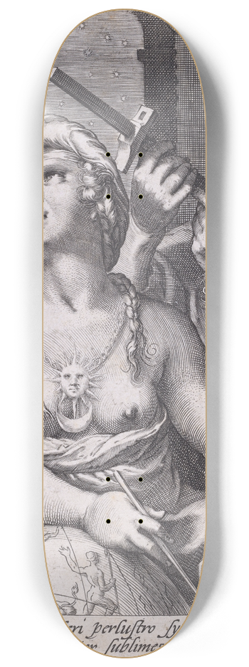 Cornelis Jacobsz Drebbel - Astronomy 8.25 inch art skate deck