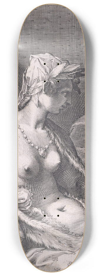Cornelis Jacobsz Drebbel - Poetry 8.25 inch art skate deck