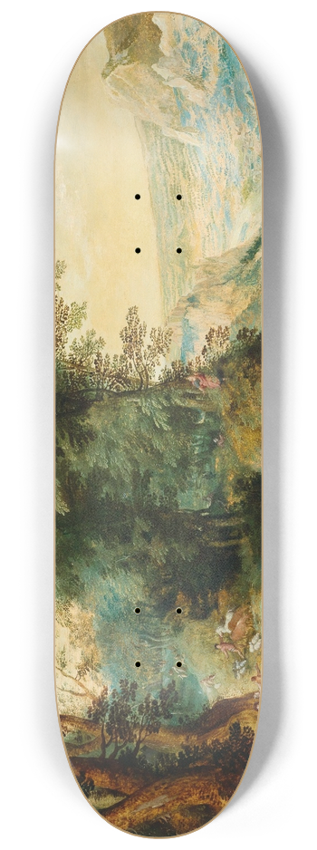 Cornelis Molenaer - Moses at Mount Nebo 8.25 inch art skate deck