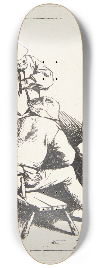 Cornelis Pietersz. Bega - Tre drikkende mnd 8.25 inch art skate deck