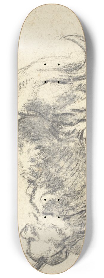 Cornelis Saftleven - A Dog 8.25 inch art skate deck