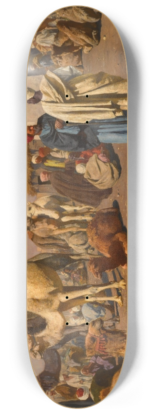 Franz Xaver Kosler - Arrival of the Caravan 8.25 inch art skate deck