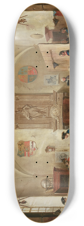 Cornelis Troost - Guardroom Scene 8.25 inch art skate deck