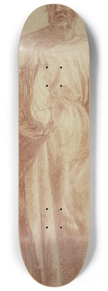 Cornelis van den Berg - Stehender brtiger Mann mit Buch 8.25 inch art skate deck