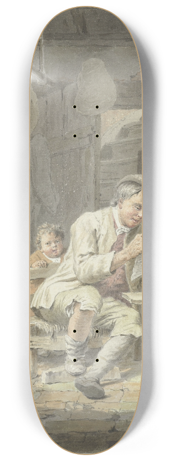 Cornelis van Noorde - De krantlezer 8.25 inch art skate deck