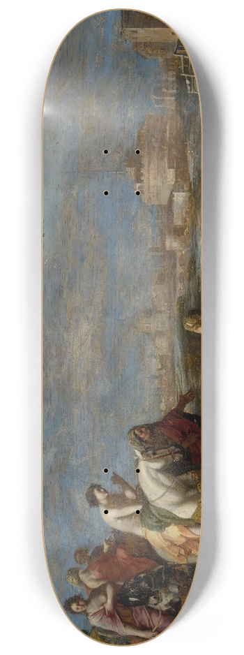 Cornelis Van Poelenburch - The Flight of Cloelia 8.25 inch art skate deck
