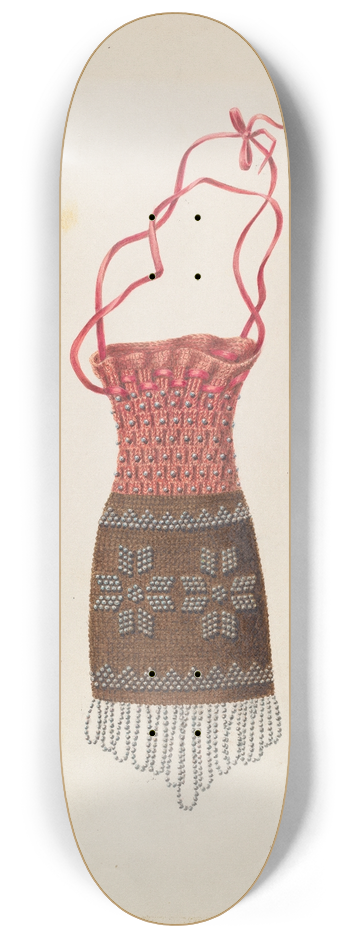 Cornelius Christoffels - Beaded Coin Purse 8.25 inch art skate deck