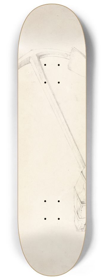 Cornelius Varley - An Anchor 8.25 inch art skate deck