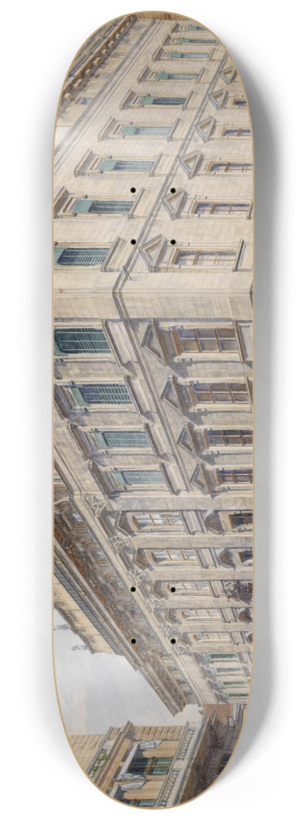 Franz Xaver Schleich - Stadtpalais Liechtenstein 1903 8.25 inch art skate deck