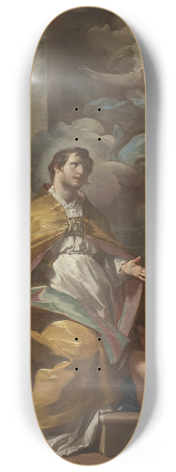 Corrado Giaquinto - Bishop Saint in Prayer 8.25 inch art skate deck