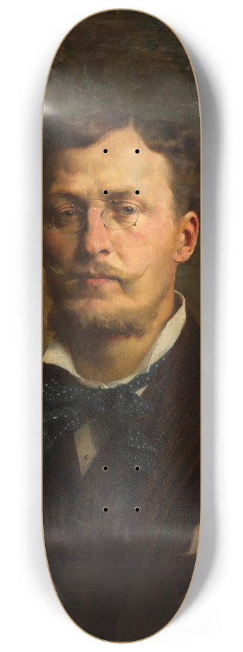 Franz Xaver Stocker - Bildnis des Architekten Otto Wagner im Alter von ca. 40 Jahren 8.25 inch art skate deck
