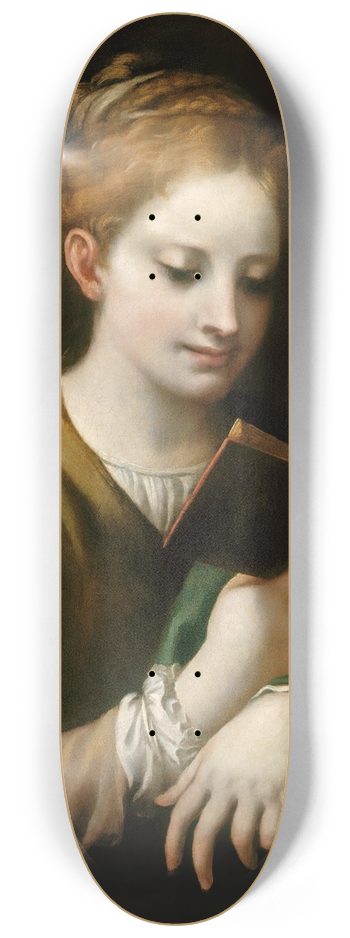Correggio - Saint Catherine Reading 8.25 inch art skate deck