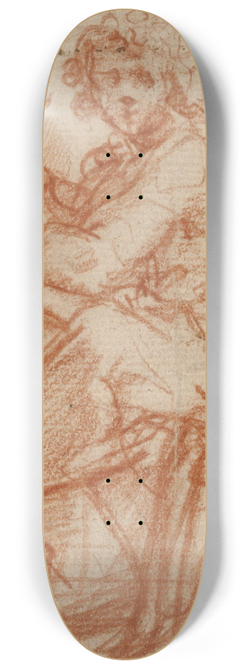 Correggio - Saint Matthew 8.25 inch art skate deck