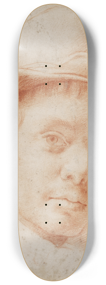 Cristofano Allori - A boy wearing a workmans hat 8.25 inch art skate deck