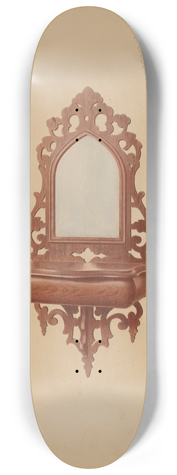 Cushman Parker - Mahogany Shaving Mirror 8.25 inch art skate deck