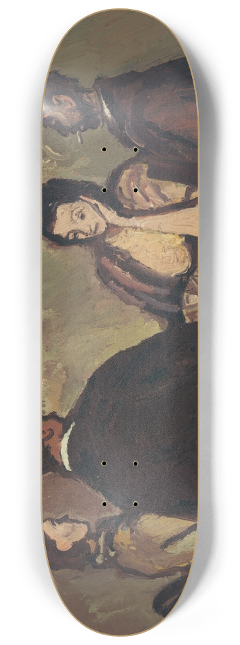 Cyprin Majernk - Card Players 8.25 inch art skate deck