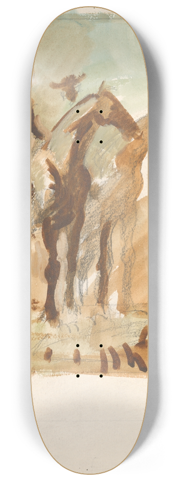 Cyprin Majernk - Study of the Watch 8.25 inch art skate deck