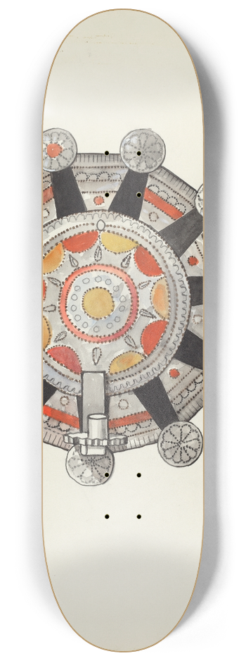 Dana Bartlett - Cut Tin Candle Holder 8.25 inch art skate deck