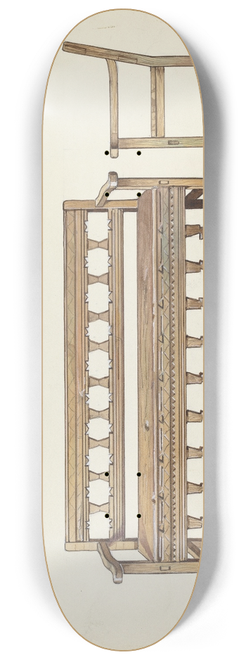 Dana Bartlett - Wooden Bench 8.25 inch art skate deck