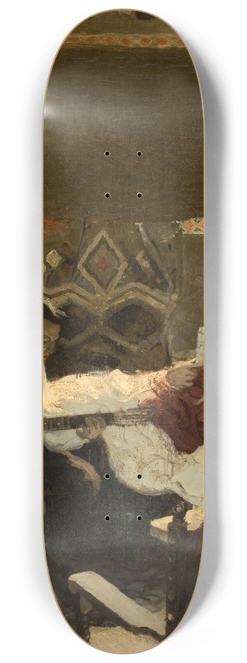 Dan Content - A Man Serenading a Woman 8.25 inch art skate deck