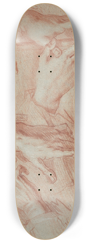 Daniele Crespi - Study of Hands 8.25 inch art skate deck