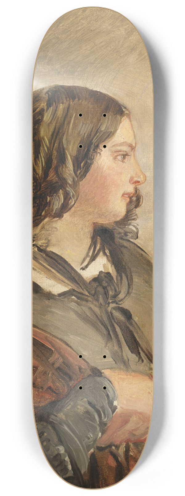 Franz Xaver Winterhalter - Portrait of the Young QueenVictoria 8.25 inch art skate deck