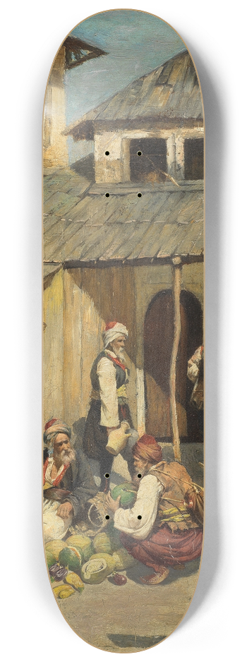 Daniel Israel - The fruit seller 8.25 inch art skate deck