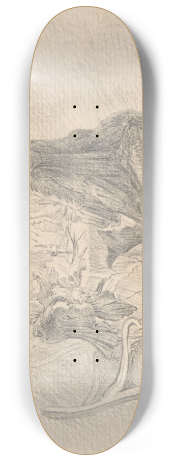 Daniel Nikolaus Chodowiecki - Four Ladies Sitting around a Table Occupied with Needlework, Reading, and Writing 8.25 inch art skate deck