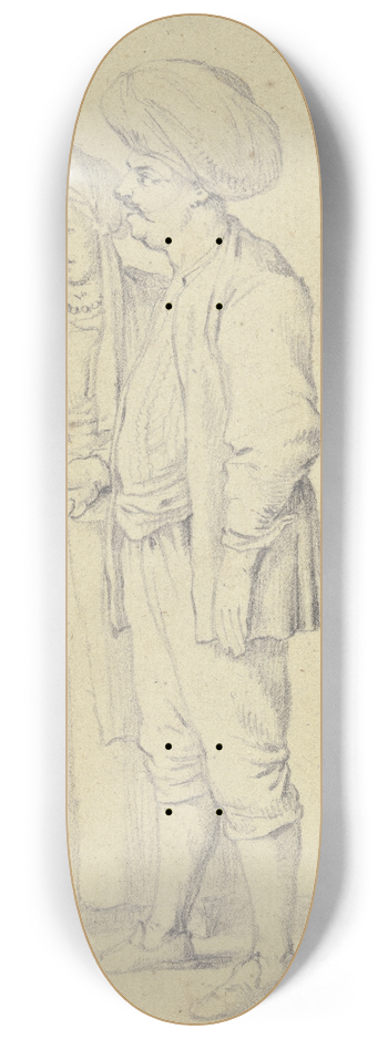 Daniel Nikolaus Chodowiecki - Turkish couple 8.25 inch art skate deck