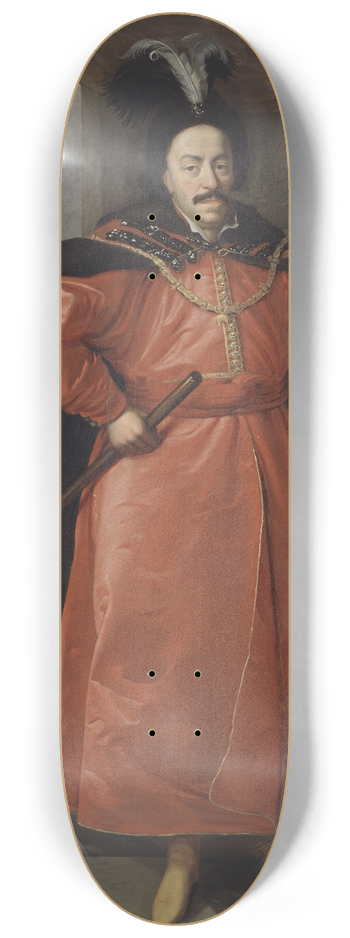 Daniel Schultz - Portrait of John II Casimir Vasa 8.25 inch art skate deck