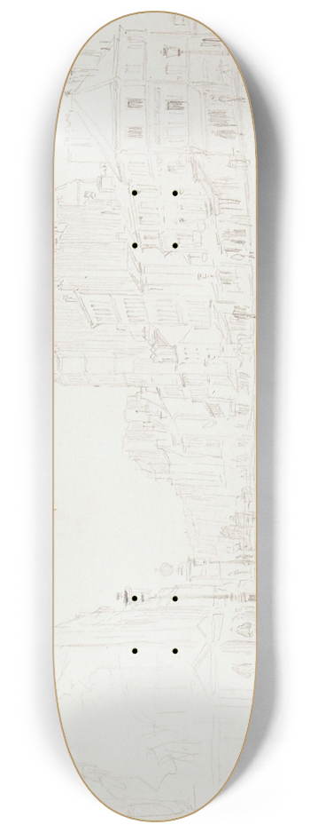 Frdric Houbron - Carrefour  Paris ou dans les faubourgs 8.25 inch art skate deck