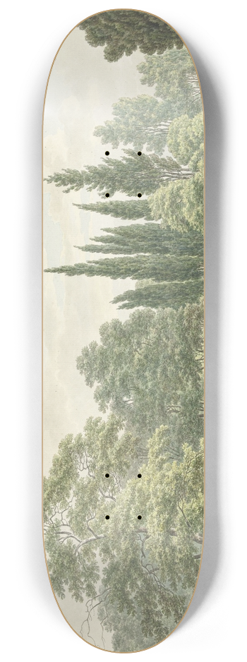 Danil Dupr - Wandelaars op een terras van de Villa Conti te Frascati 8.25 inch art skate deck