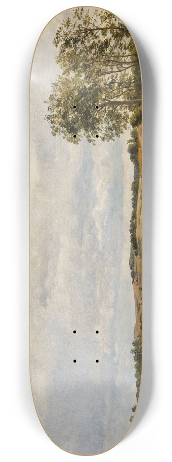 Dankvart Dreyer - Road across the hills. Study 8.25 inch art skate deck