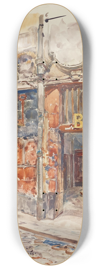 Frdric Houbron - Entre escalier B du March des Enfants-Rouges, en 1907. 3me arrondissement 8.25 inch art skate deck
