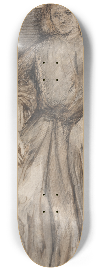 Dante Gabriel Rossetti - Miss Elizabeth Siddal 8.25 inch art skate deck