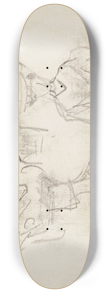 Frdric Houbron - Femmes dans la rue 8.25 inch art skate deck