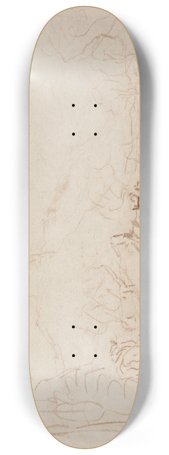David Cox - River Scene 8.25 inch art skate deck