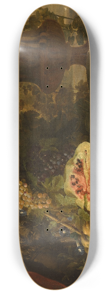 David de Coninck - Still Life with Fruit 8.25 inch art skate deck