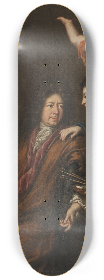 David Klcker Ehrenstrahl - Self-portrait with Allegories 8.25 inch art skate deck