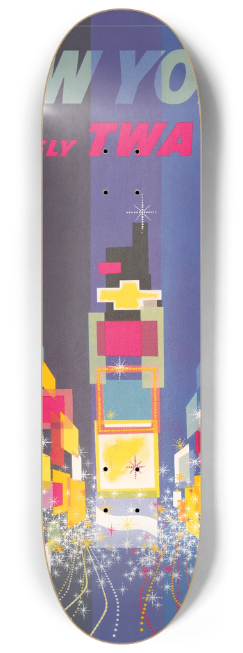 David Klein - Fly TWA New York 8.25 inch art skate deck