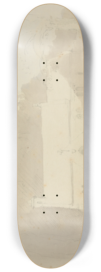 David Roberts - A Country Church 8.25 inch art skate deck
