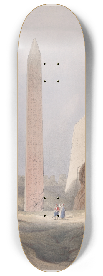 David Roberts - Luxor. Dec. 1st, 1838. 8.25 inch art skate deck