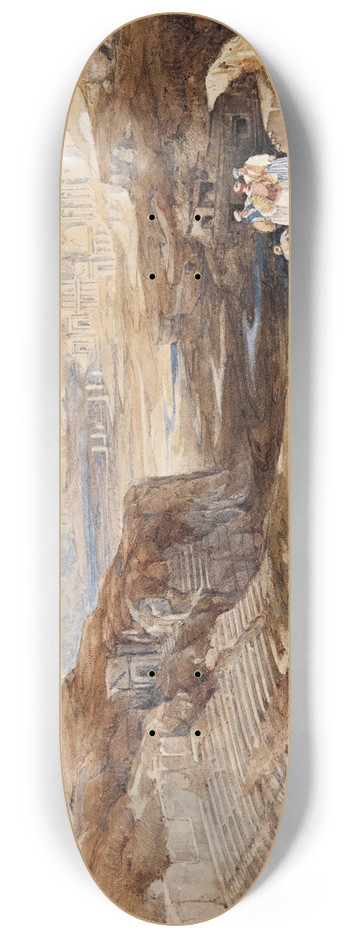 David Roberts - Petra, Jordan 8.25 inch art skate deck