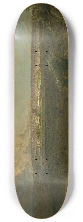 Frederic Edwin Church - Jerusalem from the Mount of Olives 8.25 inch art skate deck