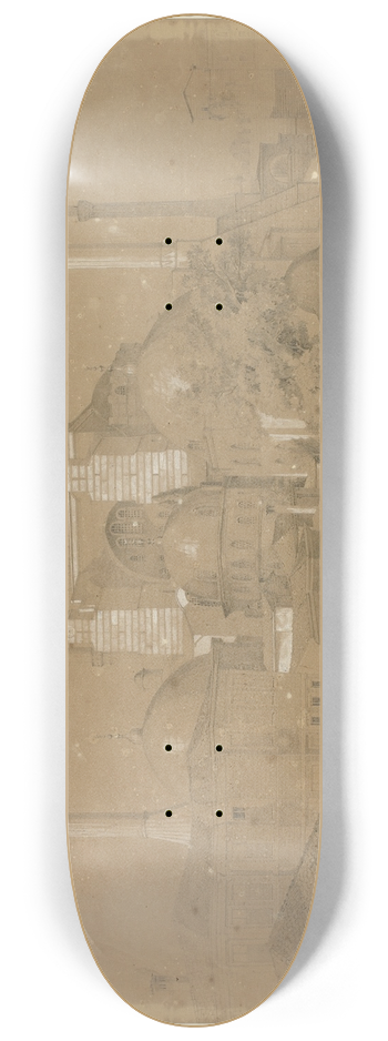 David Roberts - View of Constantinople 8.25 inch art skate deck