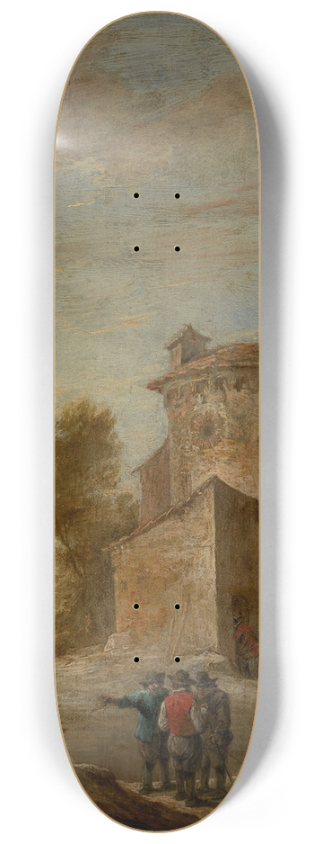 David Teniers The Younger - Afternoon 8.25 inch art skate deck