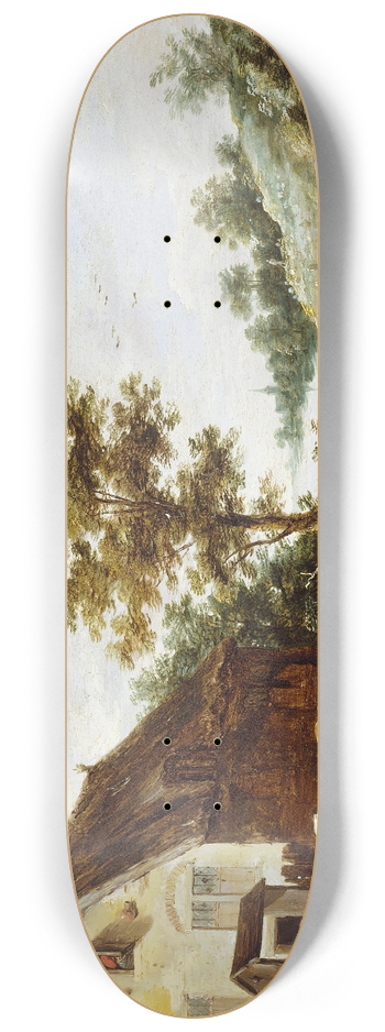 David Teniers The Younger - A Riverside Inn 8.25 inch art skate deck